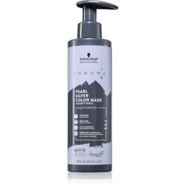 Schwarzkopf Professional Chroma ID Color Mask mască intens colorantă pentru păr culoare 9.5-1 Pearl Silver 300 ml-Țena