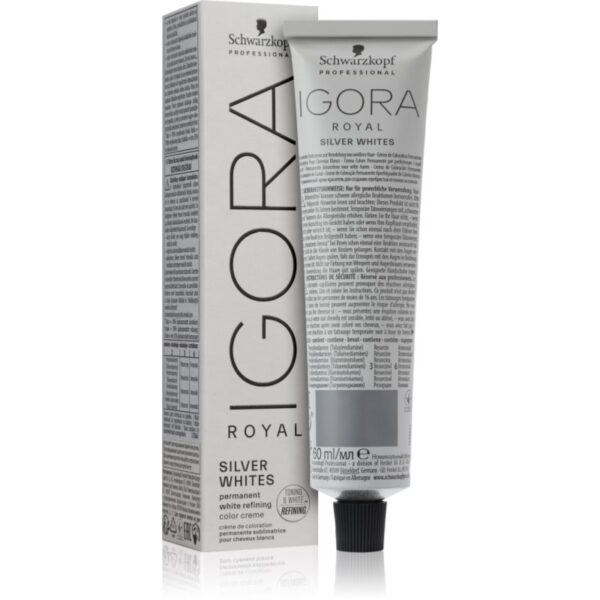 Schwarzkopf Professional IGORA Royal Absolutes SilverWhite Semipermanent colorant a părului de grizonat și alb culoare Dove Grey 60 ml-ro