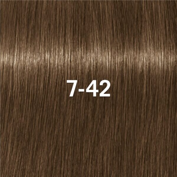Schwarzkopf Professional IGORA Vibrance vopsea de păr demipermanentă culoare 7-42 Medium Brown Beige Ash 60 ml-ro