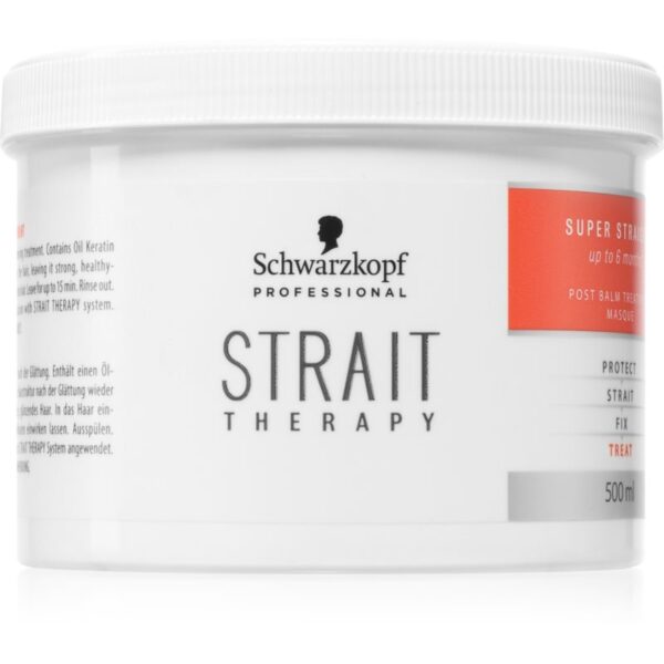 Schwarzkopf Professional STRAIT Therapy Post Balm Treatment masca de restructurare pentru intarirea parului 500 ml-ro