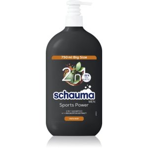 Schwarzkopf Schauma MEN 2 in 1 gel de dus si sampon pentru barbati Sports Power 750 ml-ro
