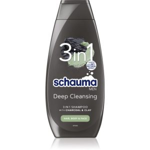 Schwarzkopf Schauma MEN șampon cu ingrediente active de cărbune pe fata