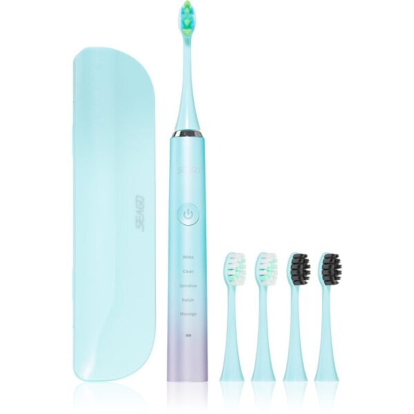 Seago Sonic Toothbrush SG-972 S5 periuta de dinti electrica Blue 1 buc-Țena