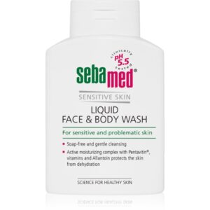 Sebamed Face & Body Wash Sensitive Skin lotiune delicata pentru spalarea fetei si a corpului pentru piele sensibila 200 ml-ro