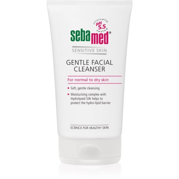 Sebamed Sensitive Skin Lotiune pentru spalare cu efect catifelant faciale 150 ml-Țena