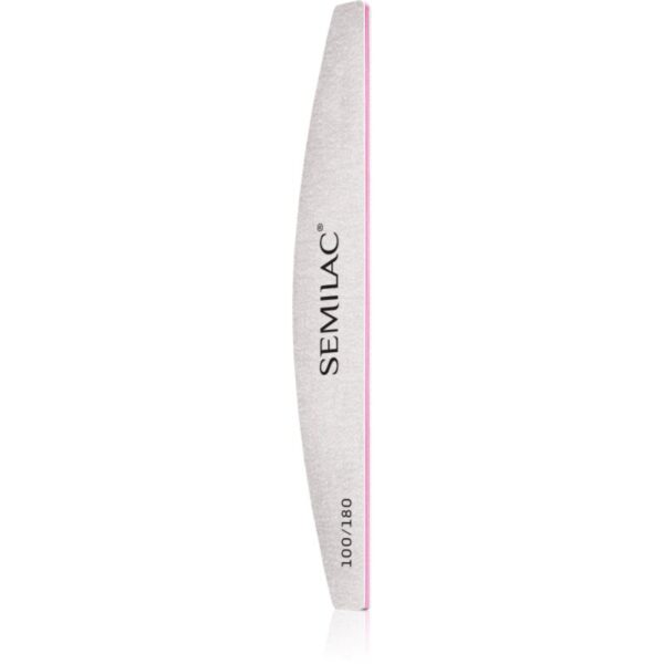 Semilac Accessories Nail File 100/180 pilă de unghii clasică cu două straturi aspre 1 buc-ro