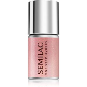 Semilac One Step Hybrid 3in1 lac de unghii sub forma de gel culoare S258 Naked Glitter Peach 7 ml-ro