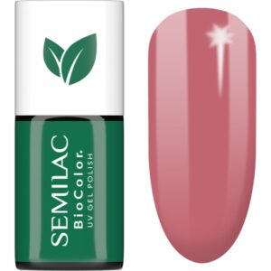 Semilac UV Hybrid BioColor unghii cu gel folosind UV / lampă cu LED culoare 717 Rose Pink Meadow 7 ml-Țena
