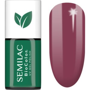 Semilac UV Hybrid BioColor unghii cu gel folosind UV / lampă cu LED culoare 718 Natural Cyclamen 7 ml-Țena