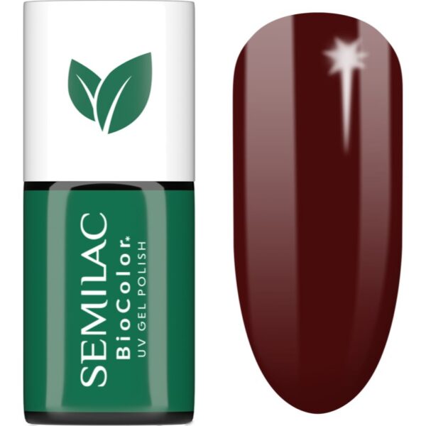 Semilac UV Hybrid BioColor unghii cu gel folosind UV / lampă cu LED culoare 726 Dark Coral 7 ml-Țena