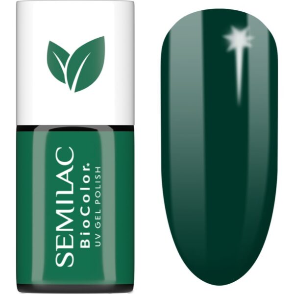 Semilac UV Hybrid BioColor unghii cu gel folosind UV / lampă cu LED culoare 731 Bottle Green 7 ml-Țena