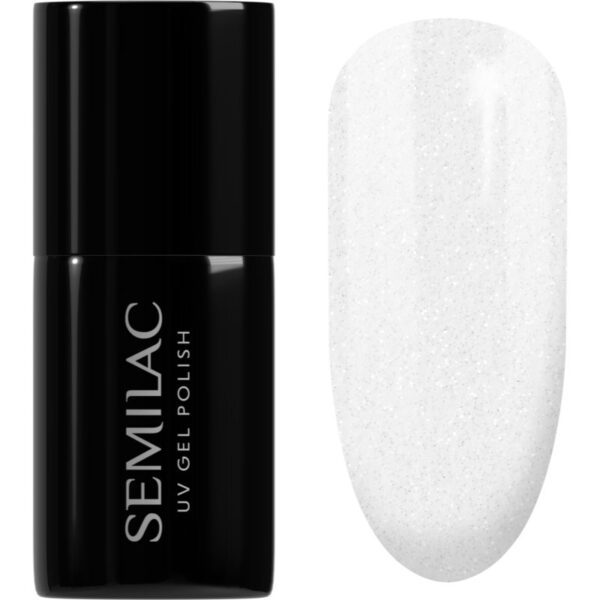 Semilac UV Hybrid Black & White lac de unghii sub forma de gel culoare 091 Glitter Milk 7 ml-ro