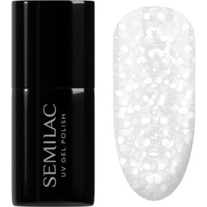 Semilac UV Hybrid Crushed_ICE unghii cu gel folosind UV / lampă cu LED culoare 490 Ice Crushed 7 ml-Țena