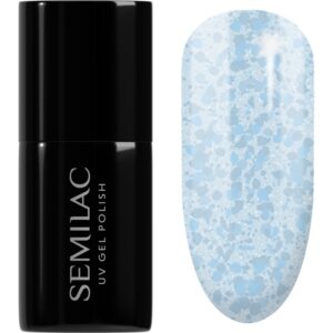 Semilac UV Hybrid Crushed_ICE unghii cu gel folosind UV / lampă cu LED culoare 493 Bubble Gum 7 ml-Țena