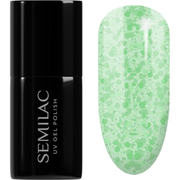 Semilac UV Hybrid Crushed_ICE unghii cu gel folosind UV / lampă cu LED culoare 494 Frozen Pistachios 7 ml-ro