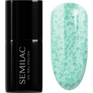 Semilac UV Hybrid Crushed_ICE unghii cu gel folosind UV / lampă cu LED culoare 495 Mint Glacier 7 ml-Țena