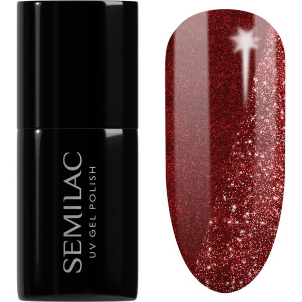 Semilac UV Hybrid Day and Night unghii cu gel folosind UV / lampă cu LED culoare 396 Flash And Blush 7 ml-Țena