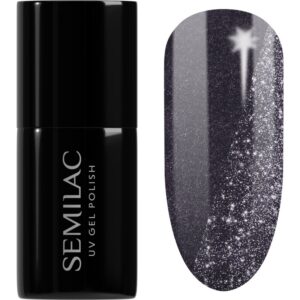Semilac UV Hybrid Day and Night unghii cu gel folosind UV / lampă cu LED culoare 399 Dark & Spark 7 ml-Țena