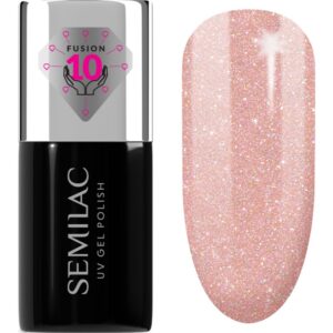 Semilac UV Hybrid Extend Care 5in1 lac de unghii sub forma de gel cu efect de nutritiv culoare 804 Glitter Soft Beige 7 ml-ro