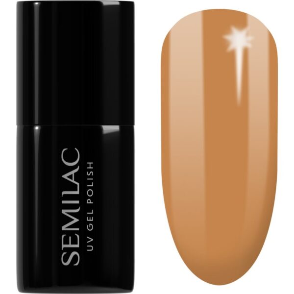 Semilac UV Hybrid Pastelowe Neony unghii cu gel folosind UV / lampă cu LED culoare 600 Apricot Crush 7 ml-ro