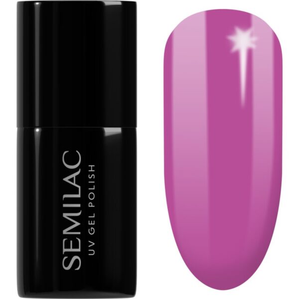 Semilac UV Hybrid Pastelowe Neony unghii cu gel folosind UV / lampă cu LED culoare 601 Neon Pink Punch 7 ml-ro