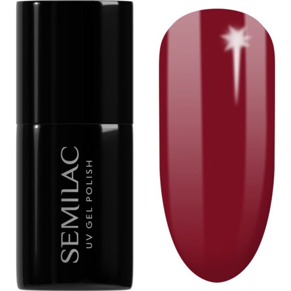 Semilac UV Hybrid Winter Collection unghii cu gel folosind UV / lampă cu LED culoare 592 Jelly Cherry 7 ml-Țena