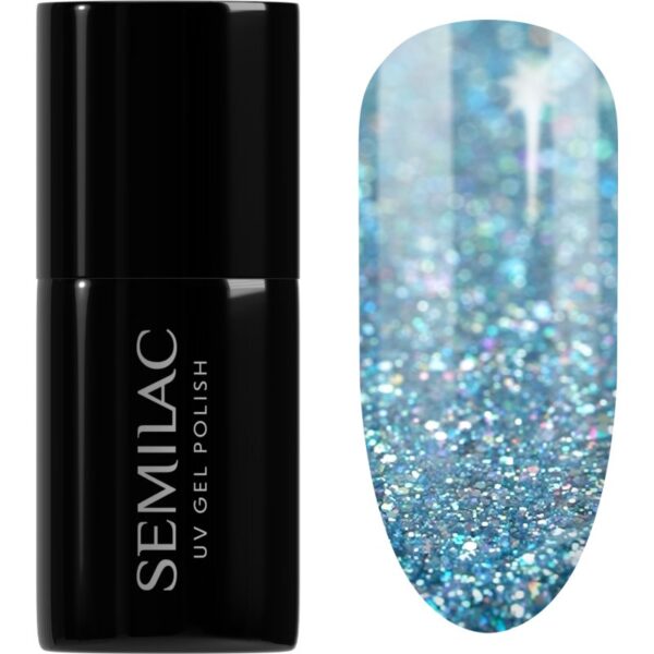 Semilac UV Hybrid Winter Collection unghii cu gel folosind UV / lampă cu LED culoare 610 Frosty Christmas 7 ml-Țena