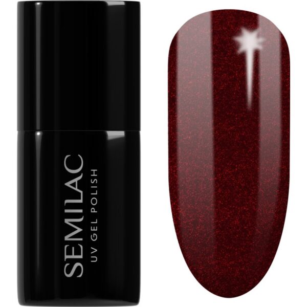 Semilac UV Hybrid X-Mass lac de unghii sub forma de gel culoare 306 Divine Red 7 ml-ro