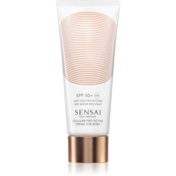 Sensai Silky Bronze Cellular Protective Cream for body Anti-imbatranire protectie solara SPF 50+ 150 ml-Țena
