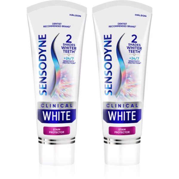 Sensodyne Clinical White Stain Protector pasta de dinti pentru albire 2x75 ml-ro