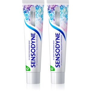 Sensodyne Extra Whitening pasta de dinti albitoare cu Fluor pentru dinti sensibili 2x75 ml-Țena
