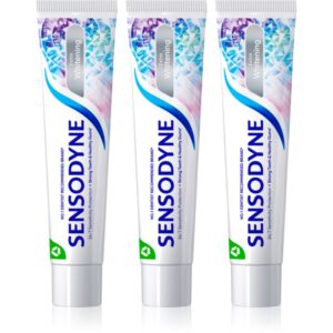 Sensodyne Extra Whitening pasta de dinti albitoare cu Fluor pentru dinti sensibili 3x75 ml-ro