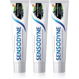 Sensodyne Natural White pastă de dinți naturală cu flor 3x75-Țena