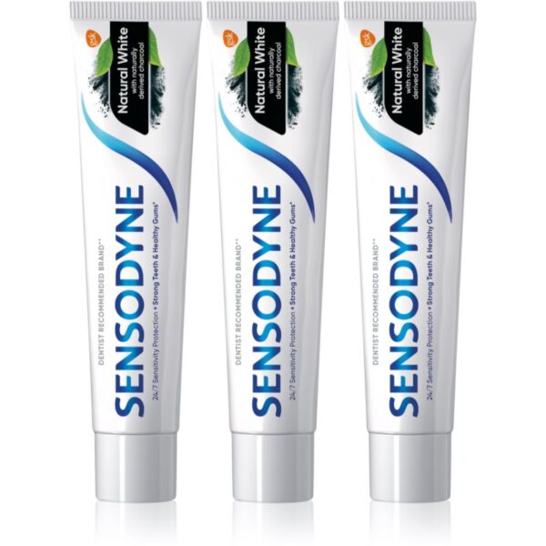 Sensodyne Natural White pastă de dinți naturală cu flor 3x75-Țena