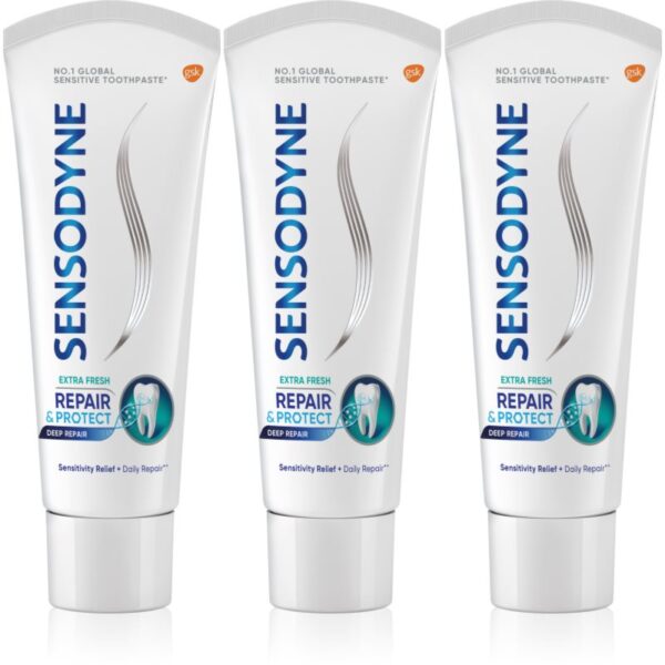 Sensodyne Repair & Protect Extra Fresh pastă de dinți pentru a proteja dintii si gingiile 3x75 ml-ro