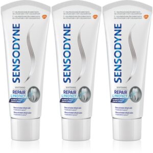 Sensodyne Repair & Protect Whitening pasta de dinti pentru albire pentru dinti sensibili 3x75 ml-ro