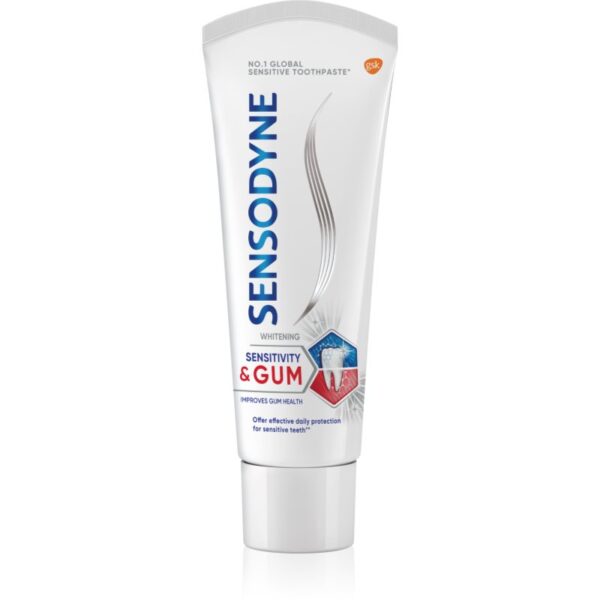 Sensodyne Sensitivity & Gum Whitening pasta de dinti pentru albire pentru a proteja dintii si gingiile 75 ml-Țena