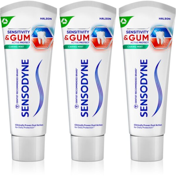 Sensodyne Sensitivity & Gum pasta de dinti pentru dinti sensibili Mint 3x75 ml-Țena