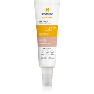 Sesderma Repaskin Silk Touch Color crema protectoare cu efect de tonifiere SPF 50 50 ml-Țena