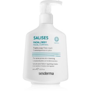Sesderma Salises Foamy soap-free cream gel de curățare impotriva acneei 300 ml-ro