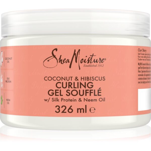 Shea Moisture Coconut & Hibiscus souffle pentru par ondulat si cret 340 g-Țena