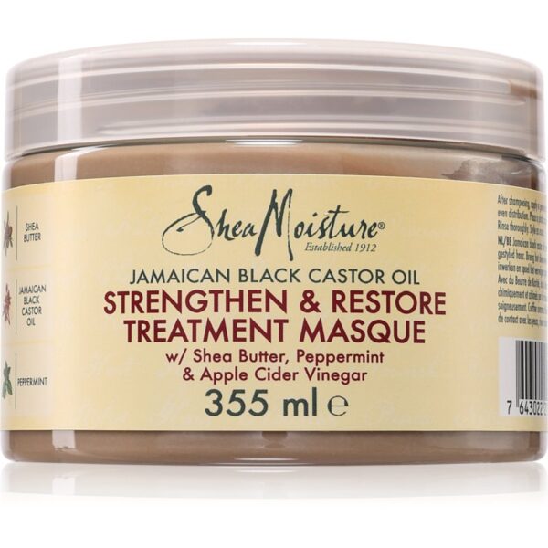Shea Moisture Jamaican Black Castor Oil Strengthen & Restore mască fortifiantă pentru păr 355 ml-Țena