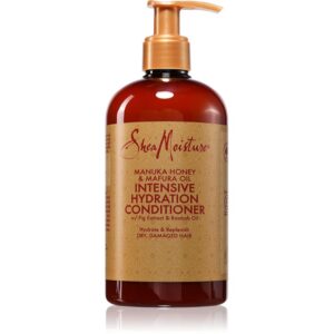 Shea Moisture Manuka Honey & Mafura Oil balsam hidratant pentru păr uscat și deteriorat 384 ml-Țena