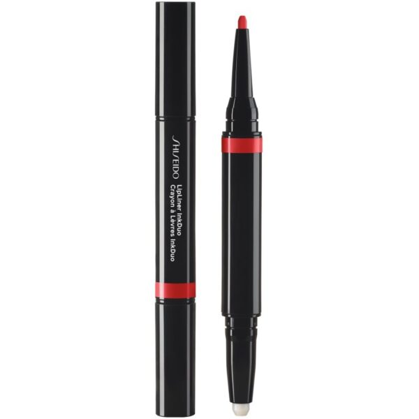 Shiseido LipLiner InkDuo ruj și creion pentru conturul buzelor balsam culoare 07 Poppy 1.1 g-ro