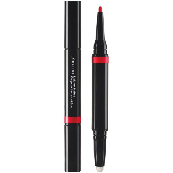 Shiseido LipLiner InkDuo ruj și creion pentru conturul buzelor balsam culoare 08 True Red 1.1 g-ro