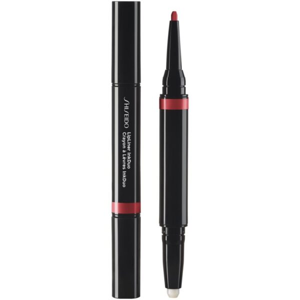 Shiseido LipLiner InkDuo ruj și creion pentru conturul buzelor balsam culoare 09 Scarlet 1.1 g-ro