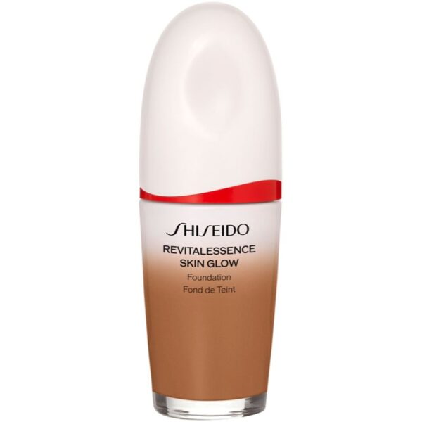 Shiseido Revitalessence Skin Glow Foundation Machiaj usor cu efect de luminozitate SPF 30 culoare Cedar 30 ml-Țena