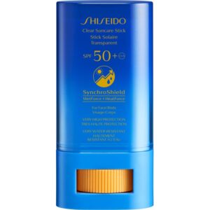 Shiseido Sun Care Clear Stick UV Protector WetForce tratament local protectie solara SPF 50+ 20 g-ro