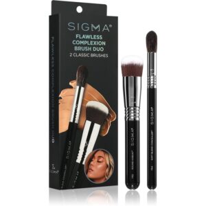 Sigma Beauty Brush Duo Flawless Complexion set perii machiaj pentru look perfect-ro