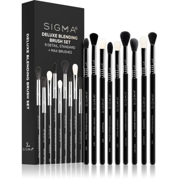 Sigma Beauty Brush Set Deluxe Blending set perii machiaj pentru ochi-ro